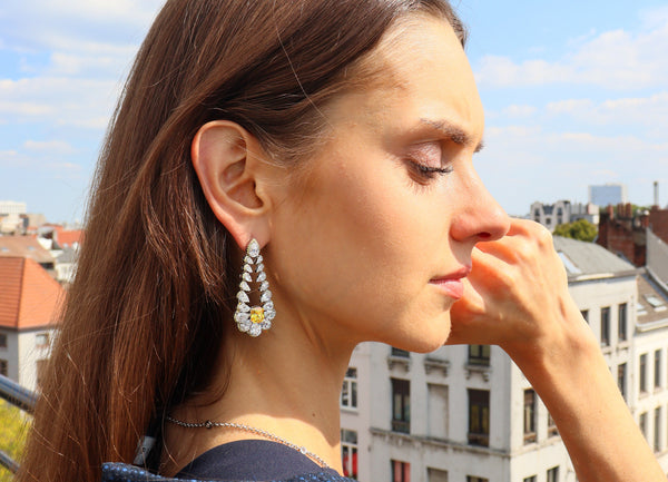 Yellow Picard Earrings